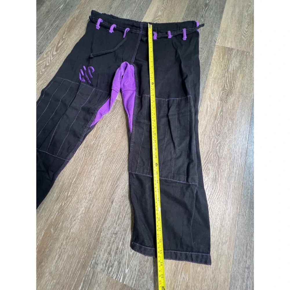 Hyperfly BJJ Gi Pants Mens W2 Black Purple Martial Arts Grappling Training